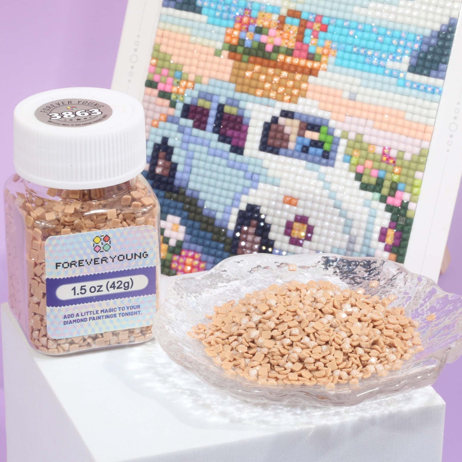 Diamond Painting Square Drill Beads DMC Colors 24 Colors - Forever Young®️ DIY - 