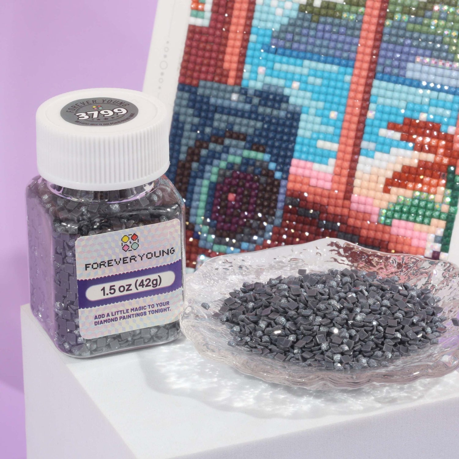 Diamond Painting Square Drill Beads DMC Colors 24 Colors - Forever Young®️ DIY - 