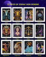 Zodiac Diamond Painting 12PCS DIY Kit