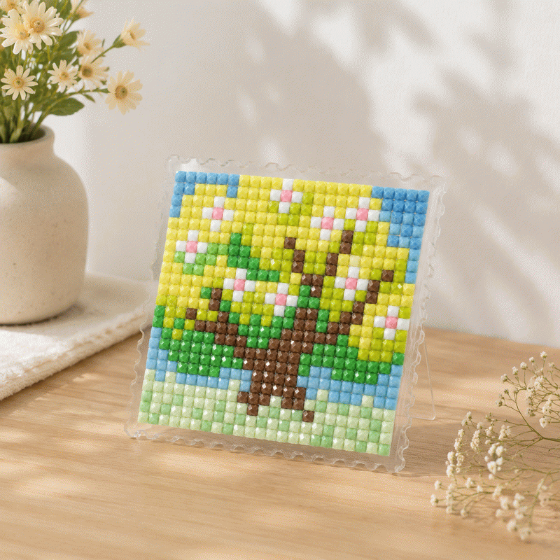 Lumigem 4pcs Mini Square Diamond Painting Set – Four Seasons Landscape Collection