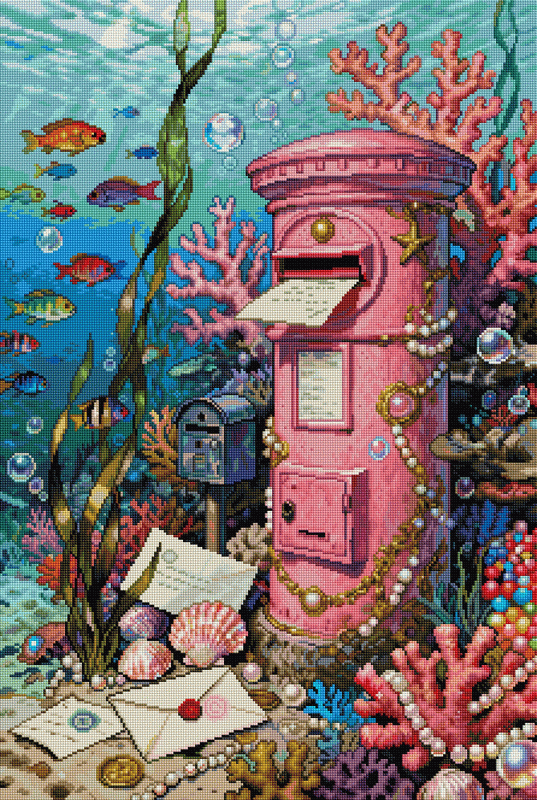 Messages from the Deep – Underwater Post Office Diamond Painting Kit