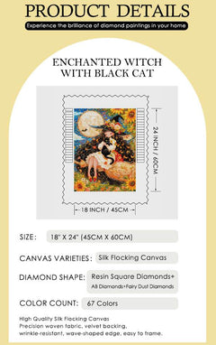 Enchanted Witch with Black Cat - Forever Young®️ DIY - 