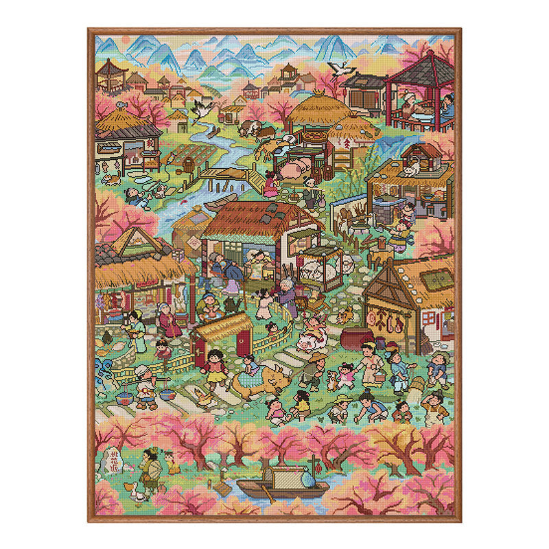 Ancient Town Memories Diamond Painting Kit