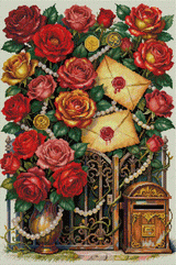 Rose Bouquet & Letters 5D Diamond Painting Kit