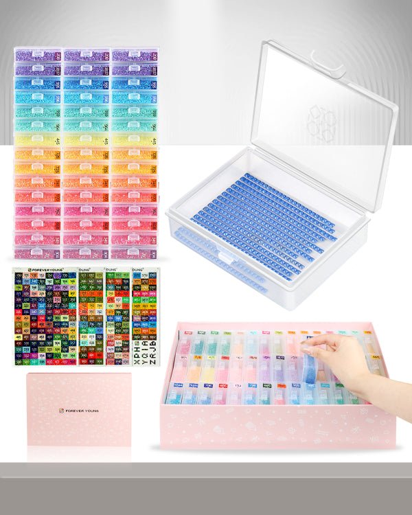 Forever Young 45pcs Containers Trays & Gift Box