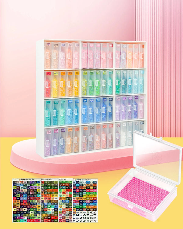 Forever Young 60pcs Containers Trays & Rack - Forever Young®️ DIY - 