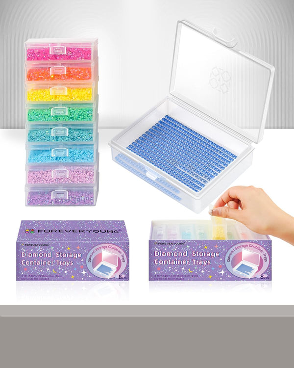 Forever Young 8pcs Containers Trays & Gift Box - Forever Young®️ DIY - 