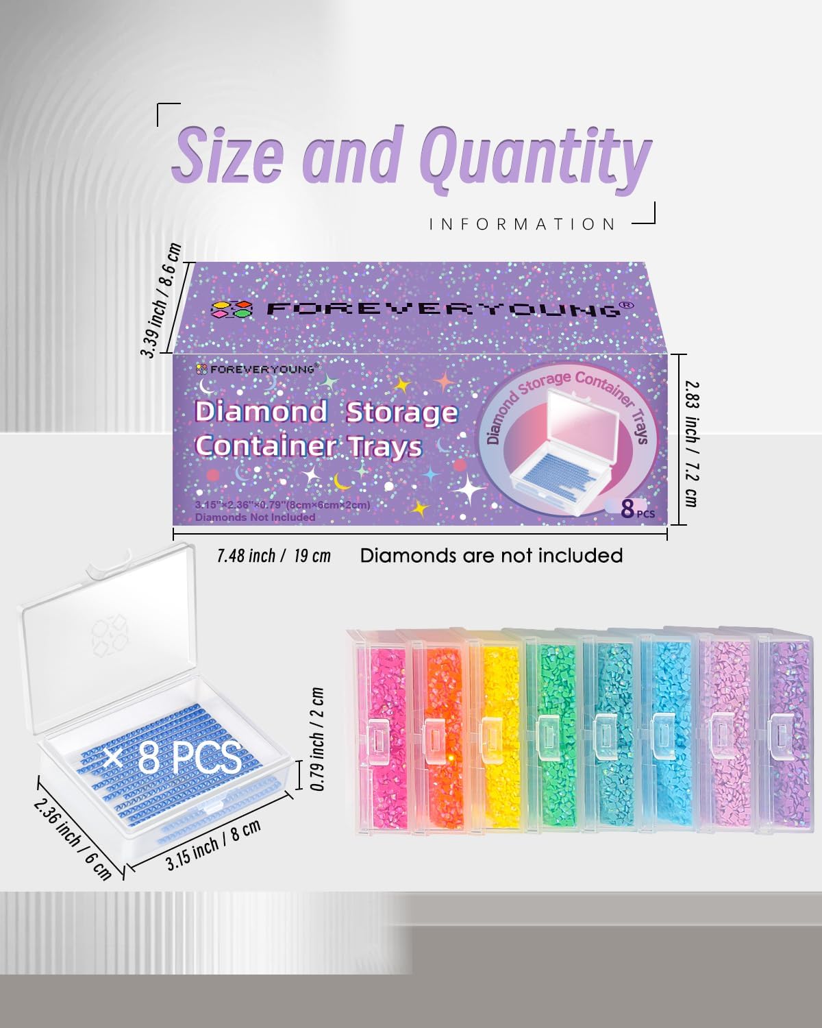 Forever Young 8pcs Containers Trays & Gift Box - Forever Young®️ DIY - 