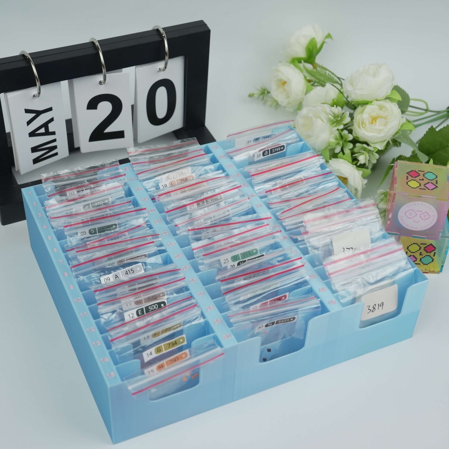 Forever Young Diamond Bag Storage Rack (No.1 - No.45) - Forever Young®️ DIY - 