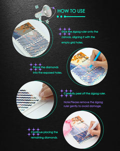 ForeverYoung Diamond Painting Zigzag Ruler - Forever Young®️ DIY - 