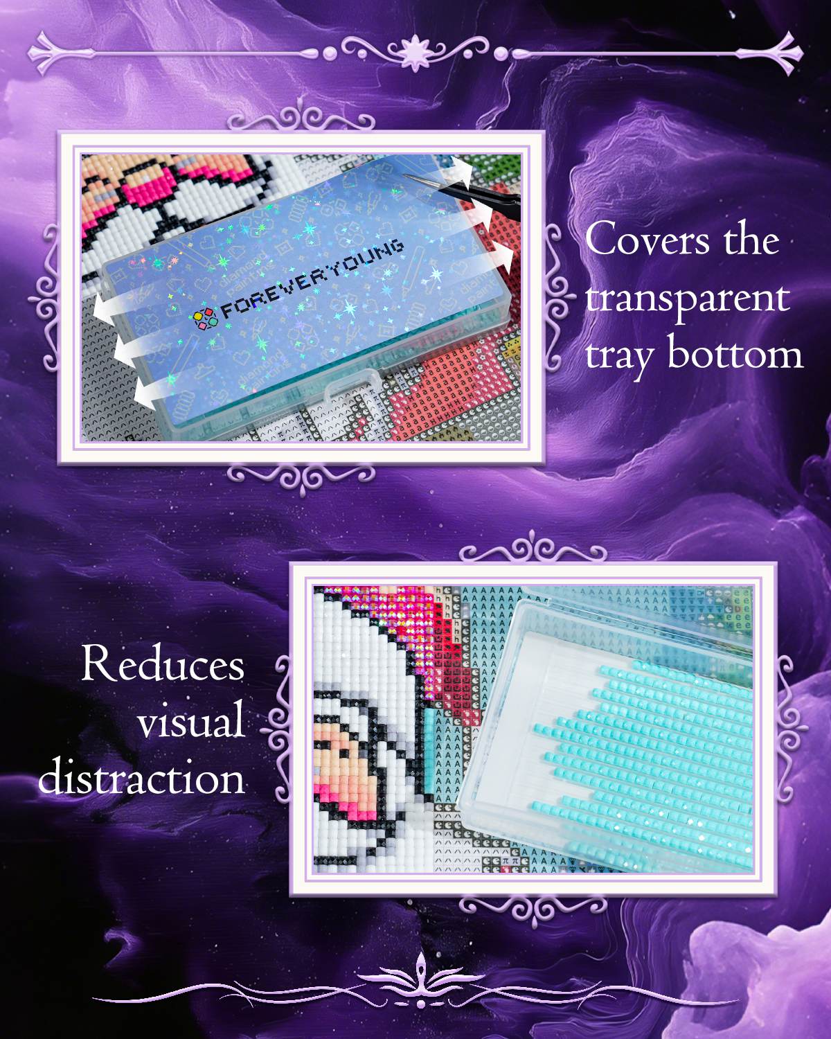 Foreveryoung Storage Tray Bottom Stickers - Forever Young®️ DIY - 
