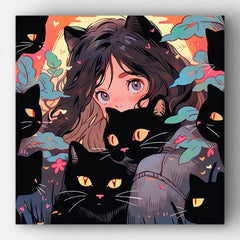 Girl and Cat - Forever Young®️ DIY - 
