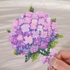 Hydrangea Bouquet Acrylic Diamond Art Display Stand - Forever Young®️ DIY - 