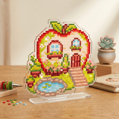 LumiGem Apple House Diamond Painting Stand - Forever Young®️ DIY - 