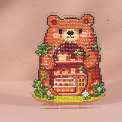 LumiGem Bear Bakery Diamond Painting Stand - Forever Young®️ DIY - 