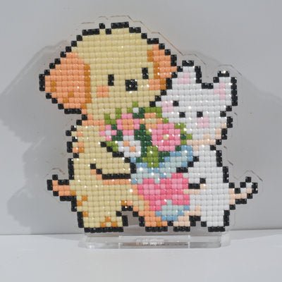 LumiGem Blossom Puppy Diamond Painting Stand - Forever Young®️ DIY - 