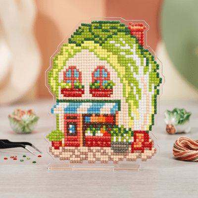 LumiGem Cabbage House Diamond Painting Stand - Forever Young®️ DIY - 