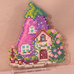 LumiGem Eggplant House Diamond Painting Stand - Forever Young®️ DIY - 