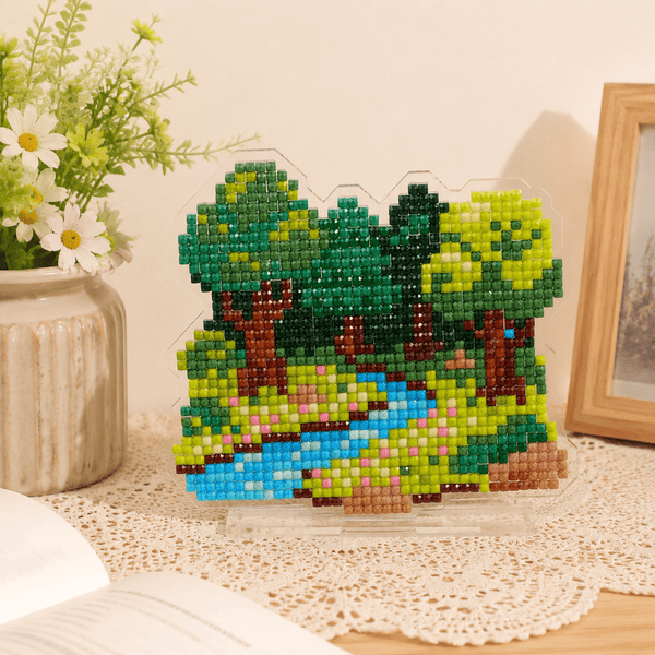 LumiGem Forest Vignette Diamond Painting Stand - Forever Young®️ DIY - 