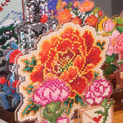 LumiGem Gilded Peony Diamond Painting Stand - Forever Young®️ DIY - 