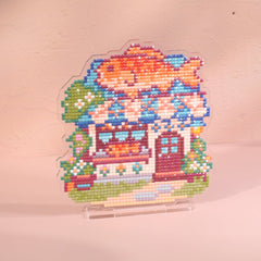 LumiGem Grilled Fish House Diamond Painting Stand - Forever Young®️ DIY - 