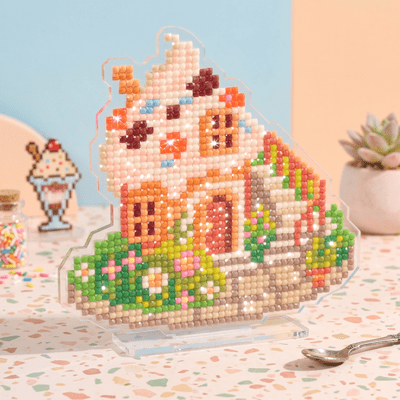 LumiGem Ice Cream House Diamond Painting Stand - Forever Young®️ DIY - 