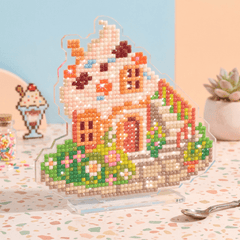 LumiGem Ice Cream House Diamond Painting Stand - Forever Young®️ DIY - 