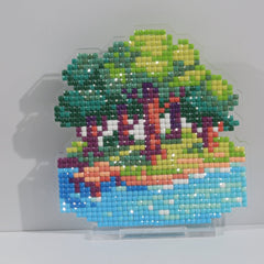 LumiGem Island in the Lake Diamond Painting Stand - Forever Young®️ DIY - 