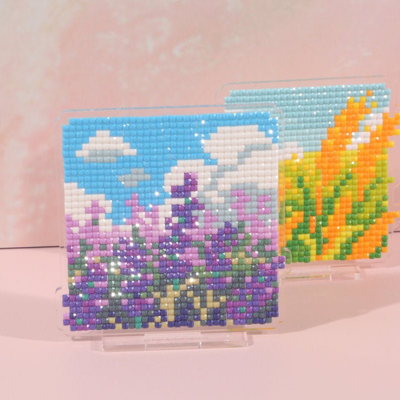 LumiGem Lavender Miniature Scene Diamond Painting Stand - Forever Young®️ DIY - 
