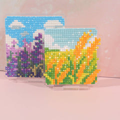 LumiGem Lavender Miniature Scene Diamond Painting Stand - Forever Young®️ DIY - 