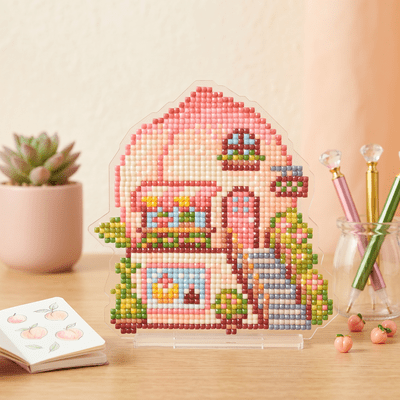 LumiGem Peach Cake Shop Diamond Painting Stand - Forever Young®️ DIY - 