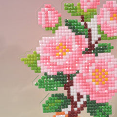LumiGem Pink Camellia Bouquet Diamond Painting Stand - Forever Young®️ DIY - 
