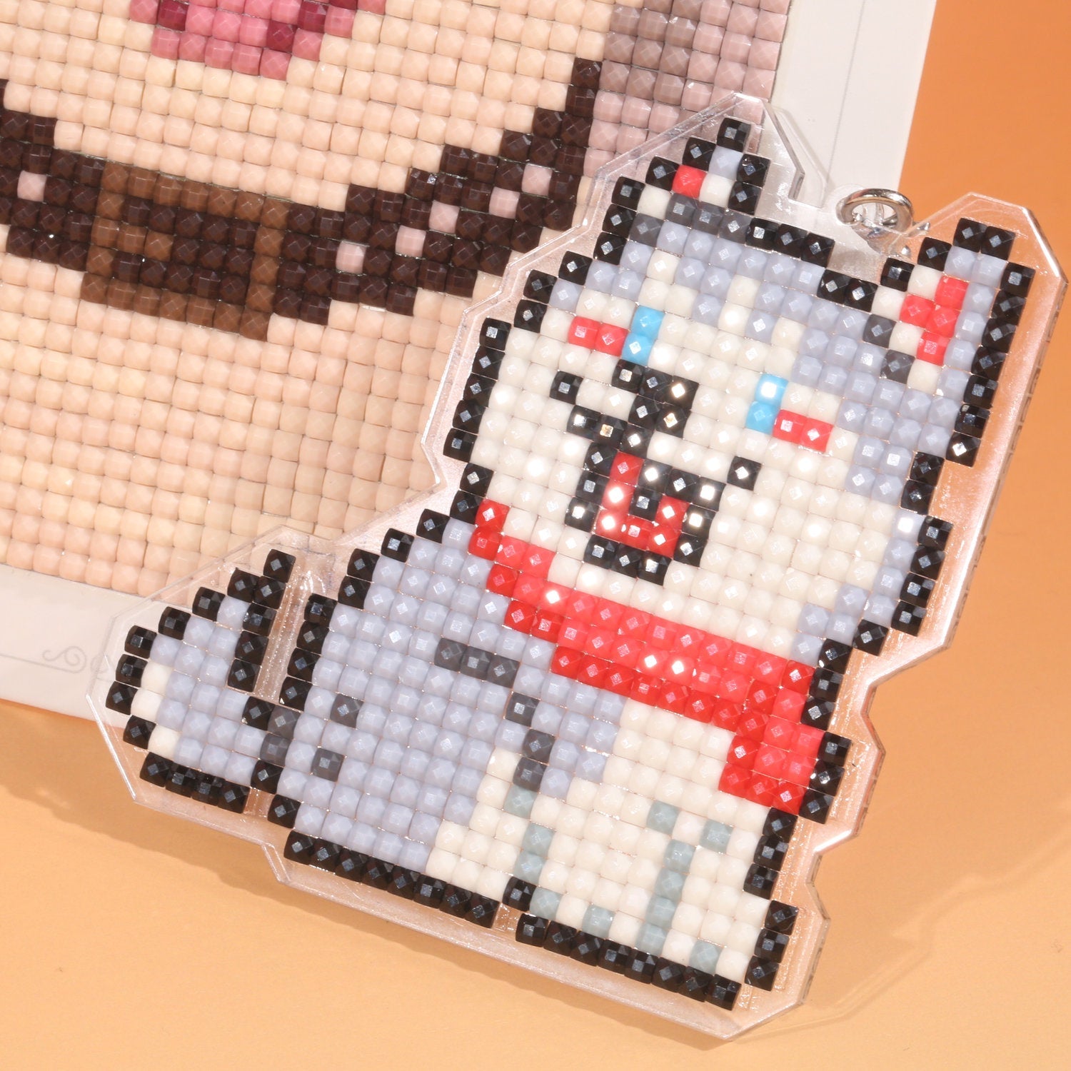 LumiGem Playful Dog DIY Acrylic Diamond Painting Keychain - Forever Young®️ DIY - 