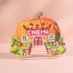LumiGem Pumpkin Cinema Diamond Painting Stand - Forever Young®️ DIY - 