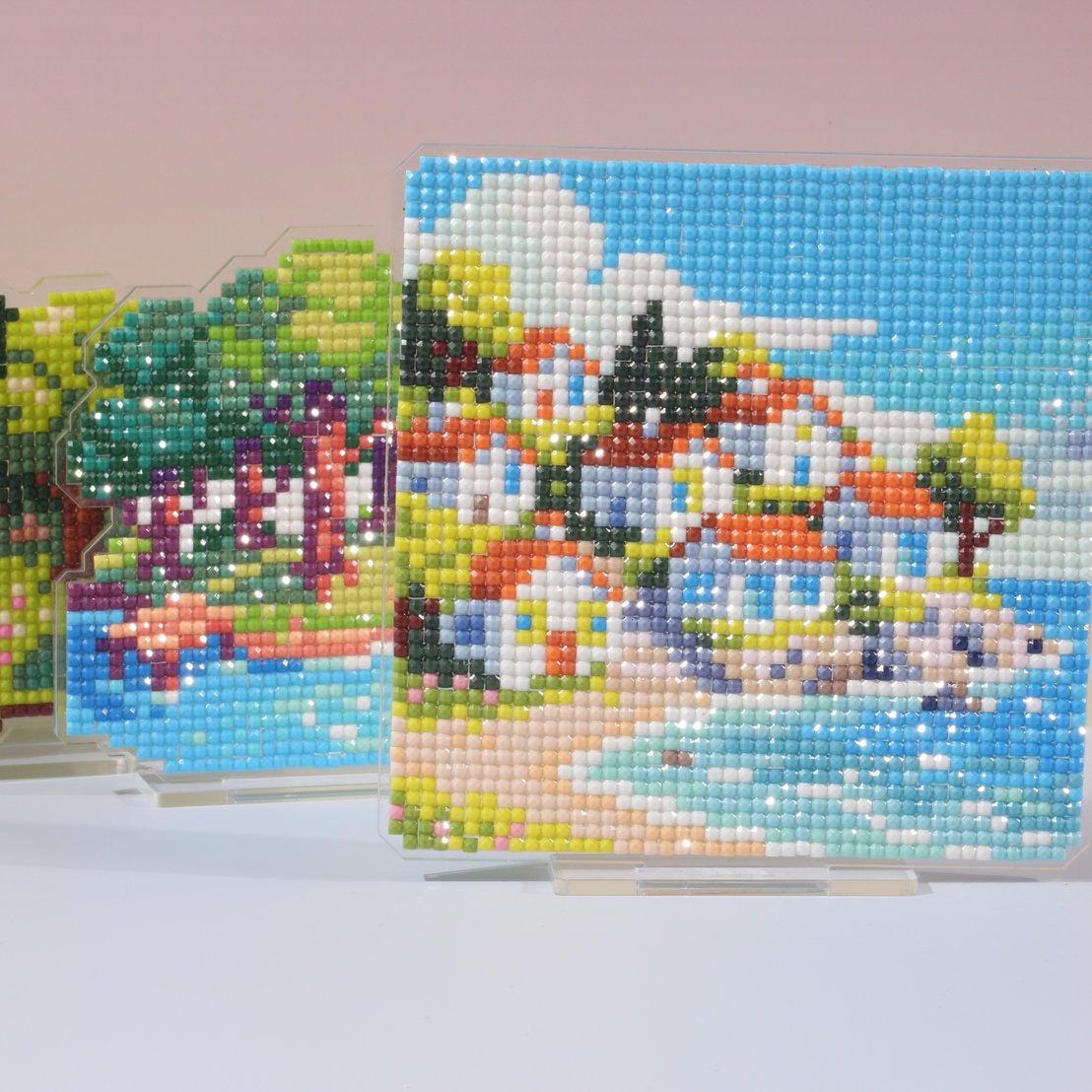LumiGem Seaside Village Diamond Painting Stand - Forever Young®️ DIY - 