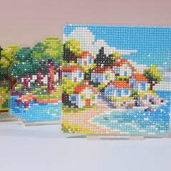 LumiGem Seaside Village Diamond Painting Stand - Forever Young®️ DIY - 