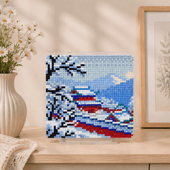LumiGem Snow Charm of the Ancient Temple Diamond Painting Stand - Forever Young®️ DIY - 