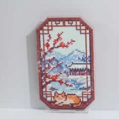 LumiGem Snowy Cat Reflection Diamond Painting Stand - Forever Young®️ DIY - 