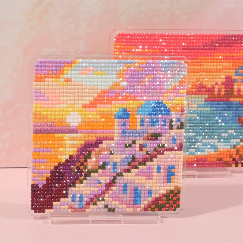 LumiGem Sunset in Santorini Diamond Painting Stand - Forever Young®️ DIY - 