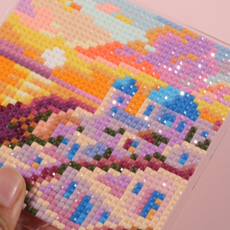 LumiGem Sunset in Santorini Diamond Painting Stand - Forever Young®️ DIY - 