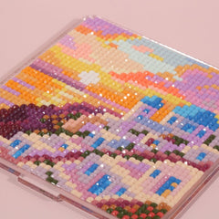LumiGem Sunset in Santorini Diamond Painting Stand - Forever Young®️ DIY - 