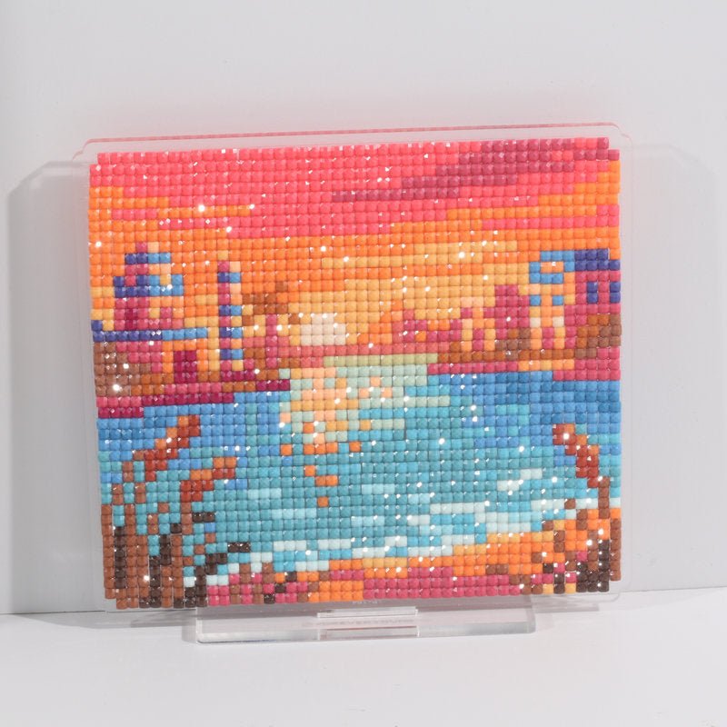 LumiGem Twilight on the Nile in Ancient Egypt Diamond Painting Stand - Forever Young®️ DIY - 