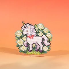 LumiGem Unicorn Rose Acrylic Diamond Painting Stand - Forever Young®️ DIY - 
