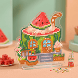 LumiGem Watermelon Dessert House Diamond Painting Stand - Forever Young®️ DIY - 