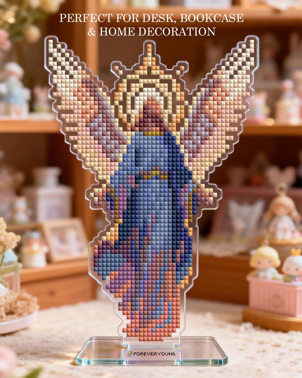 Lux Aeternis Archangel Acrylic Diamond Art Display Stand - Forever Young®️ DIY - 