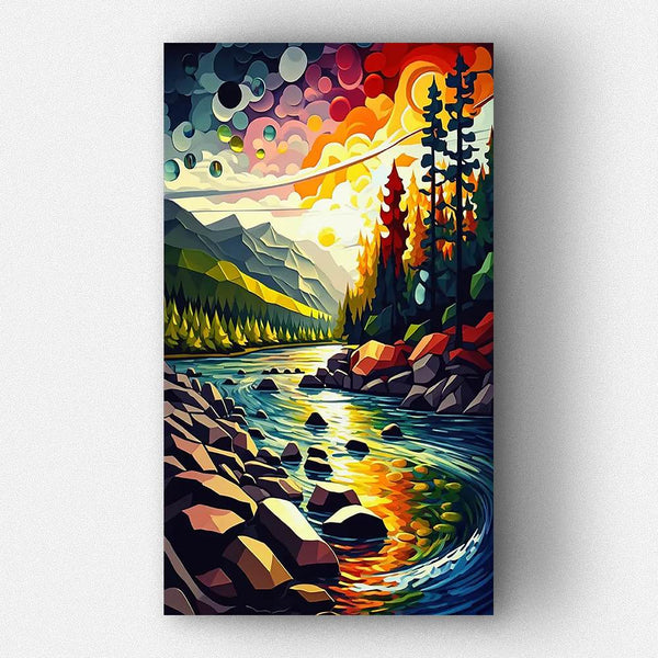 Meandering stream - Crystal Diamond Painting - Forever Young®️ DIY - 