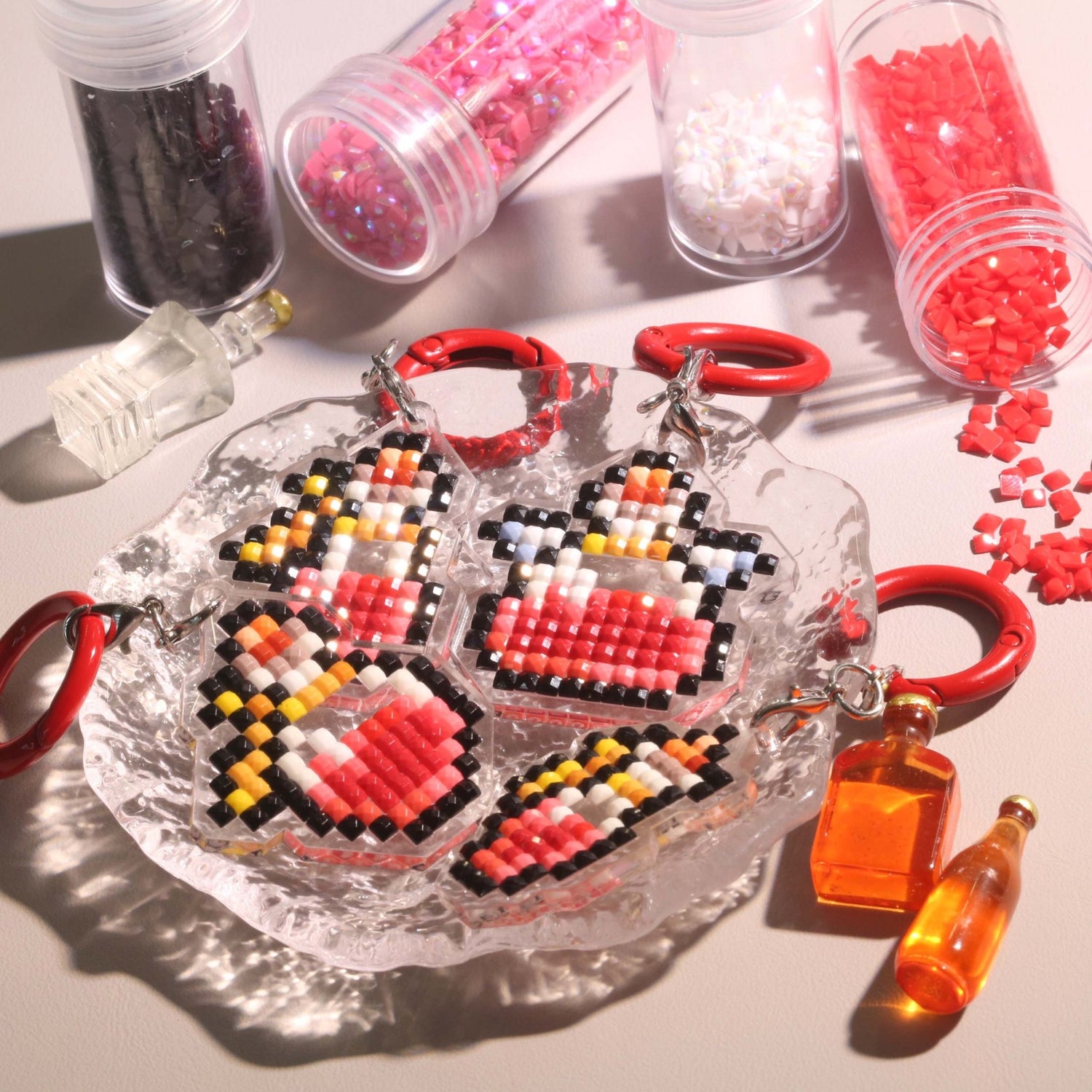 Mini Potion Acrylic Diamond Painting Keychain - Forever Young®️ DIY - 