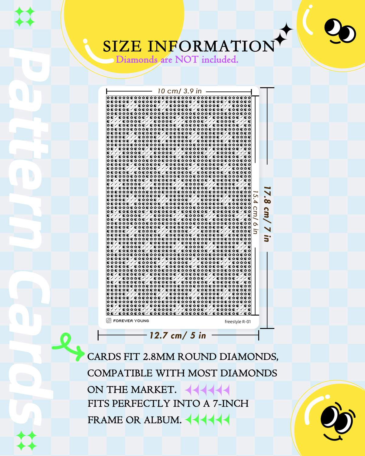 Minigem® : 24 Designs Diamond Freestyle Cards - Forever Young®️ DIY - 