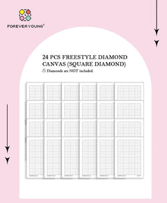 Forever Young®️ DIY - Minigem® : 7-Inch Blank Diamond Painting Canvas (No drills)