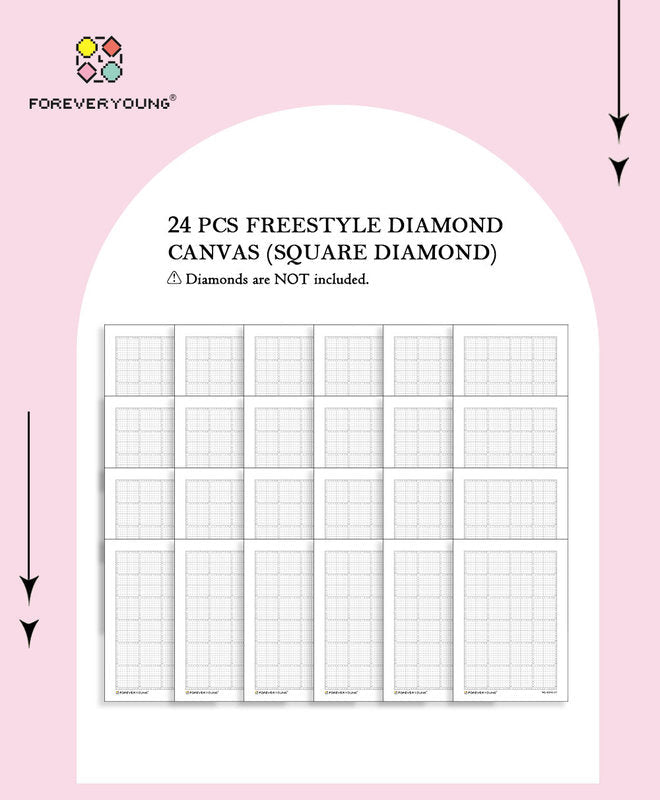 Minigem® : 7-Inch Blank Diamond Painting Canvas (No drills)